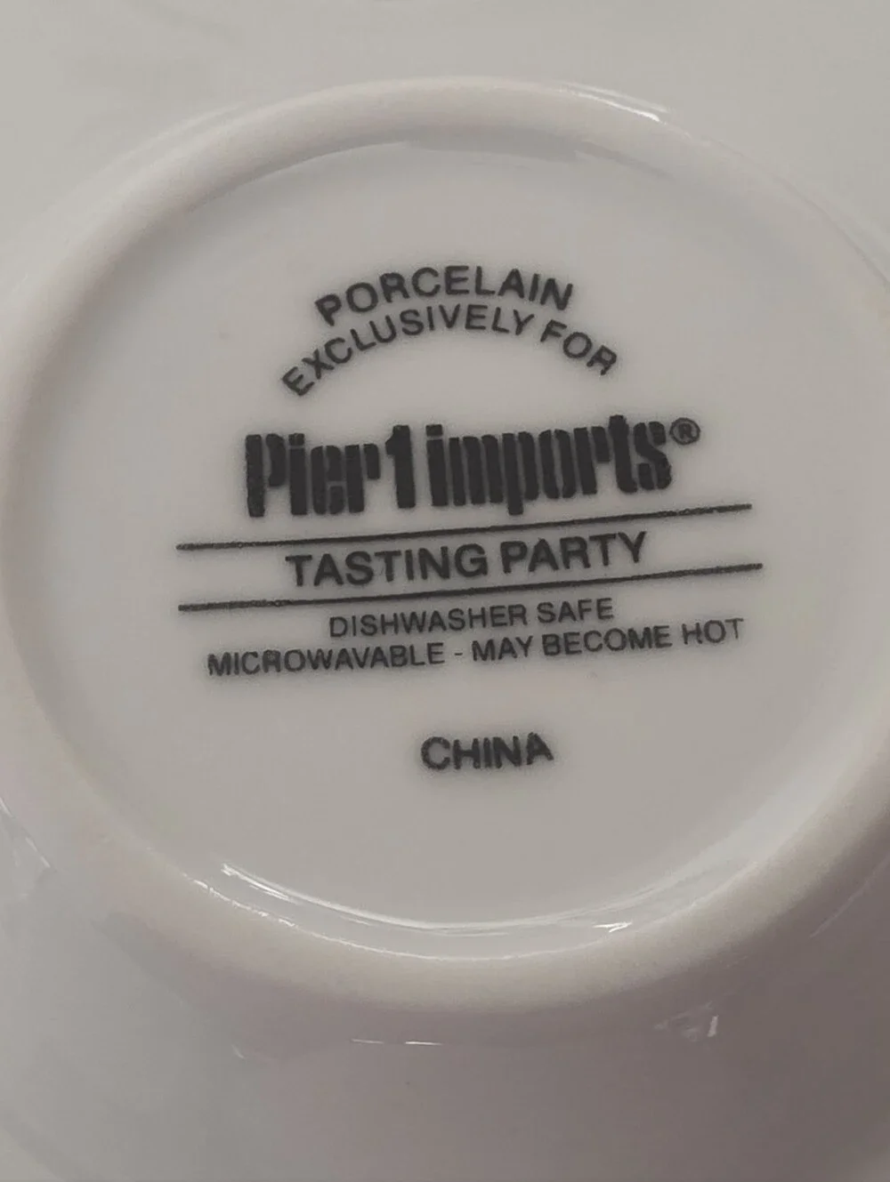 PIER 1 IMPORTS TASTING PARTY 9-Section Divided Square Porcelain Tray. #2469409